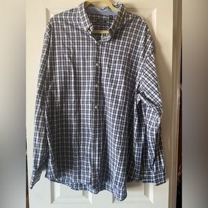 IZOD Blue and White Tartan print XXL